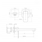 Oltens Hadsel bateria umywalkowa podtynkowa wylewka 18,5 cm chrom 32106100
