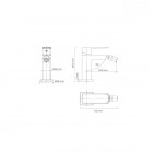 Oltens Hadsel bateria bidetowa stojąca chrom 31306100