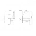 Oltens Hadsel bateria bidetowa podtynkowa chrom 31101100