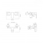 Oltens Hadsel bateria prysznicowa ścienna chrom 33006100