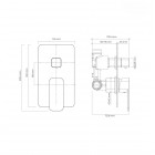 Oltens Hadsel bateria wannowo-prysznicowa podtynkowa chrom 34108100