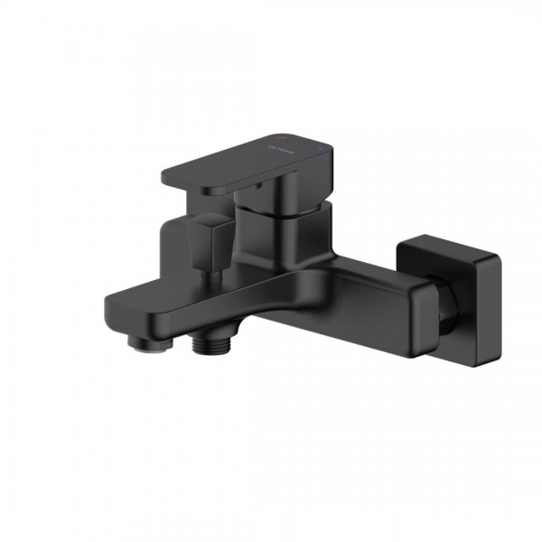 Oltens Hadsel bateria wannowo-prysznicowa ścienna czarny mat 34006300