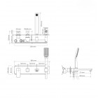 Oltens Hadsel bateria wannowa podtynkowa chrom 34109100