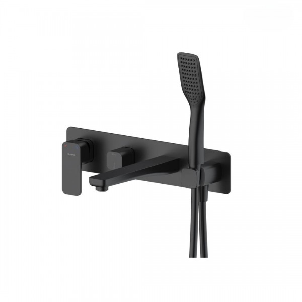 Oltens Hadsel bateria wannowa podtynkowa czarny mat 34109300