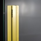 Deante Prizma ścianka wolnostojąca 120 cm Walk-in złoty połysk KTJ_Z32R