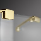 Deante Prizma ścianka wolnostojąca 90 cm Walk-in złoty połysk KTJ_Z39R