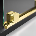 Deante Prizma ścianka wolnostojąca 90 cm Walk-in złoty połysk KTJ_Z39R