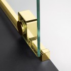 Deante Prizma ścianka wolnostojąca 90 cm Walk-in złoty połysk KTJ_Z39R