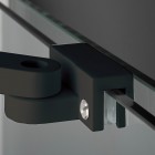 Deante Prizma ścianka wolnostojąca 120 cm Walk-in czarny mat KTJ_N32R