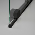 Deante Prizma ścianka wolnostojąca 120 cm Walk-in czarny mat KTJ_N32R