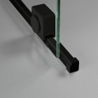 Deante Prizma ścianka wolnostojąca 90 cm Walk-in czarny mat KTJ_N39R