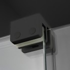 Deante Prizma ścianka wolnostojąca 100 cm Walk-in czarny mat KTJ_N30R