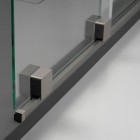 Deante Prizma ścianka wolnostojąca 90 cm Walk-in titanium KTJ_D39R