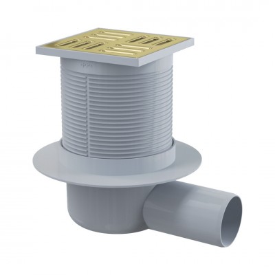 Deante odpływ punktowy złoty szczotkowany KOS_R01C