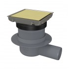 Deante odpływ punktowy odwracalny złoty szczotkowany KOS_R01D