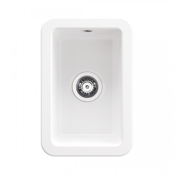 Deante Lumi zlewozmywak ceramiczny 30,4x45,7 cm biały ZCU_610A