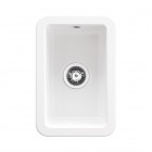 Deante Lumi zlewozmywak ceramiczny 30,4x45,7 cm biały ZCU_610A