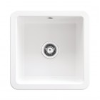 Deante Lumi zlewozmywak ceramiczny 45,7x45,7 cm biały ZCU_610B