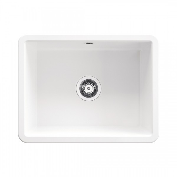 Deante Lumi zlewozmywak ceramiczny 55,7x43 cm biały ZCU_610C