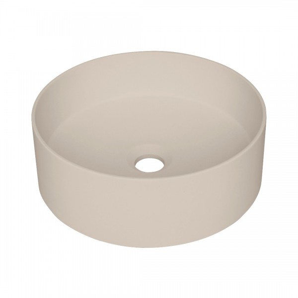 Deante Silia umywalka nablatowa okrągła 36 cm beżowa CQS_5U4S