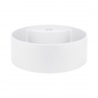 Deante Silia umywalka nablatowa okrągła 36 cm alabaster CQS_AU4B