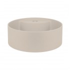 Deante Silia umywalka nablatowa okrągła 36 cm beżowa CQS_5U4B