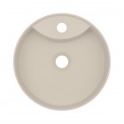 Deante Silia umywalka nablatowa okrągła 36 cm beżowa CQS_5U4B