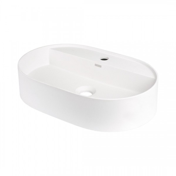 Deante Silia umywalka nablatowa owalna 55x35 cm alabaster CQS_AU6B