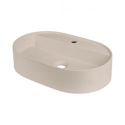 Deante Silia umywalka nablatowa owalna 55x35 cm beżowa CQS_5U6B