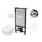 Deante Peonia Zestaw 6w1 przycisk biały CDEA6ZPW