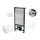 Deante Hiacynt zestaw 6w1 przycisk biały CDYA6ZPW