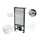 Deante Silia zestaw 6w1 przycisk biały CDLA6ZPW