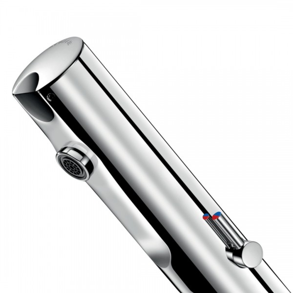 Delabie Tempomatic mix 4 bateria elektroniczna umywalkowa z regulatorem temperatury zasilanie 230/6 V chrom 490000