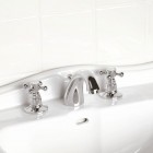 Reitano Atea bateria umywalkowa 3-otworowa retro chrom R302