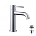 Demm Spike bateria umywalkowa stojąca z korkiem klik klak chrom 6812/K