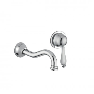 Giulini Giovanni Harmony bateria umywalkowa ścienna stare złoto - uchwyt przezroczysty Swarovski 9525BR/S