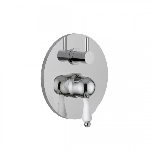 Giulini Giovanni Harmony bateria natryskowa podtynkowa z przełącznikiem 3 wyjścia retro chrom 9564-3