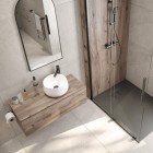 Deante Arnika umywalka okrągła 35,3 cm nablatowa biała CGN_6U33