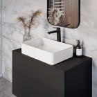 Deante Square umywalka 50,5x35,5 cm nablatowa prostokątna biała CGS_6U5S