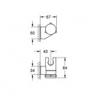 Grohe New Tempesta uchwyt prysznicowy