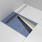 Schedpol Slight Line brodzik podpłytkowy 1-spadowy 130+50x80 cm z rusztem do zabudowy krótki bok 10ST.1S1-80180