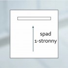 Schedpol Slight Line brodzik podpłytkowy 1-spadowy 130+50x80 cm z rusztem do zabudowy krótki bok 10ST.1S1-80180