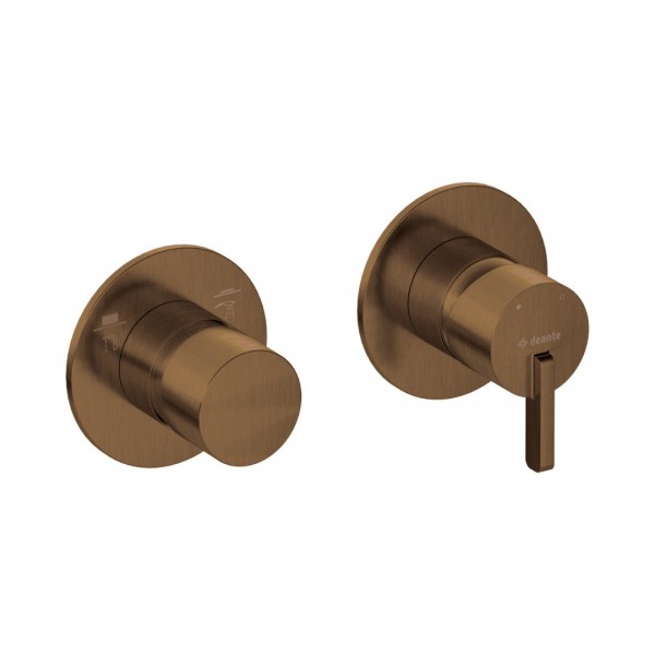 Deante Silia bateria wannowo-prysznicowa podtynkowa brąz szczotkowany BQS_C46P