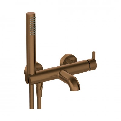 Deante Silia bateria wannowa ścienna brąz szczotkowany BQS_C11M