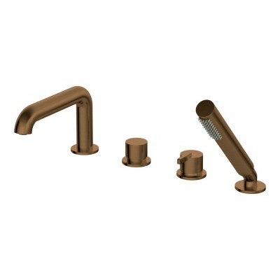 Deante Silia bateria wannowa 4-otworowa brąz szczotkowany BQS_C14M