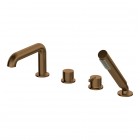 Deante Silia bateria wannowa 4-otworowa brąz szczotkowany BQS_C14M