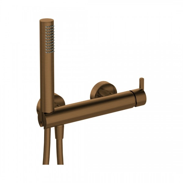 Deante Silia bateria prysznicowa ścienna brąz szczotkowany BQS_C41M