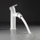 Deante Silia bateria bidetowa stojąca biały mat BQS_A30M