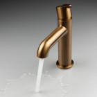 Deante Silia bateria umywalkowa stojąca brąz szczotkowany BQS_C20M