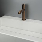 Deante Silia bateria umywalkowa stojąca brąz szczotkowany BQS_C20M